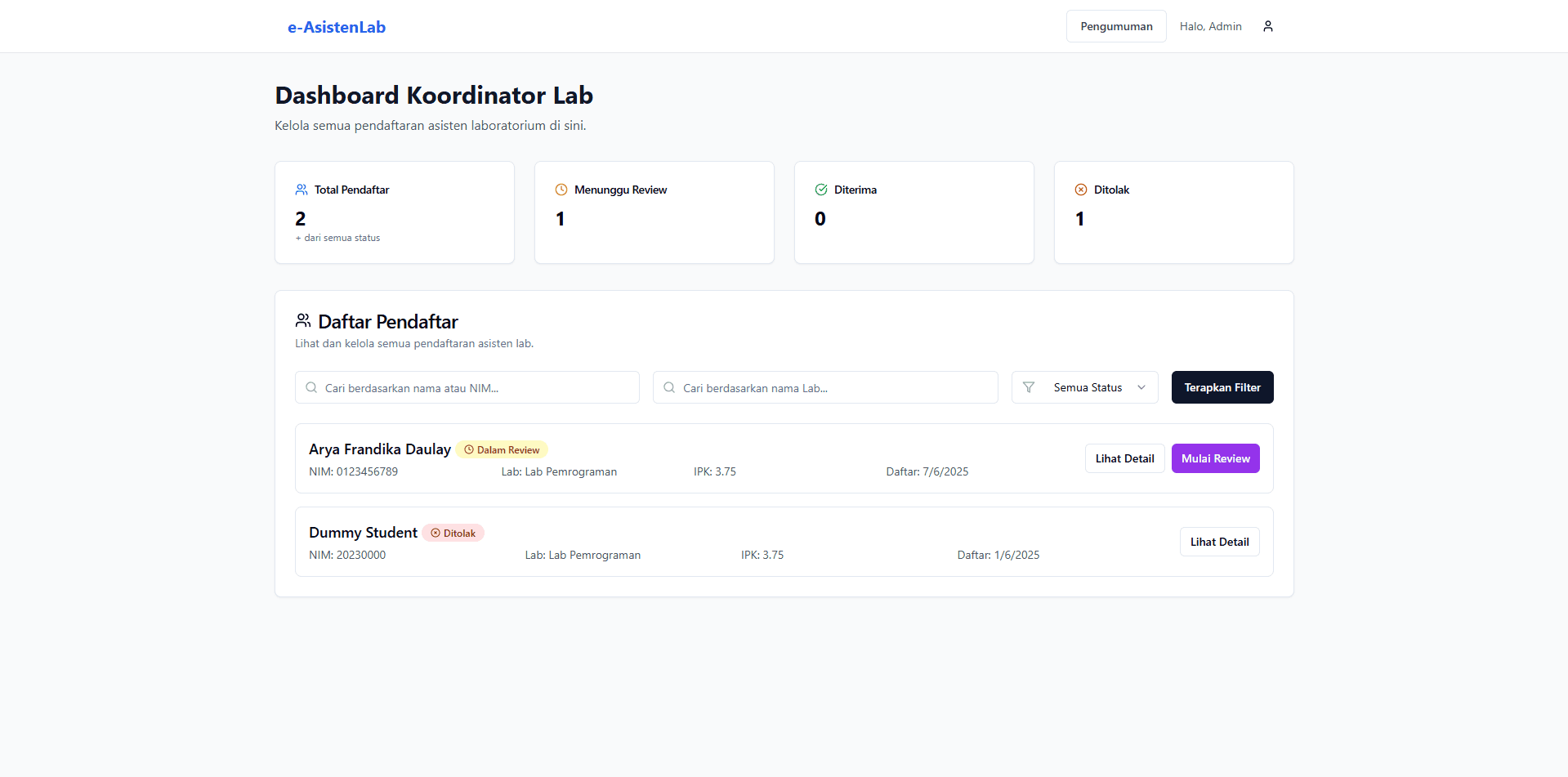 e-AsistenLab – Laboratory Assistant Information System thumbnail 6